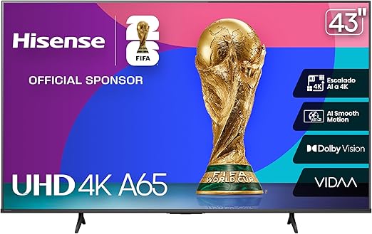 Televisor Hisense 43" 43A65NV