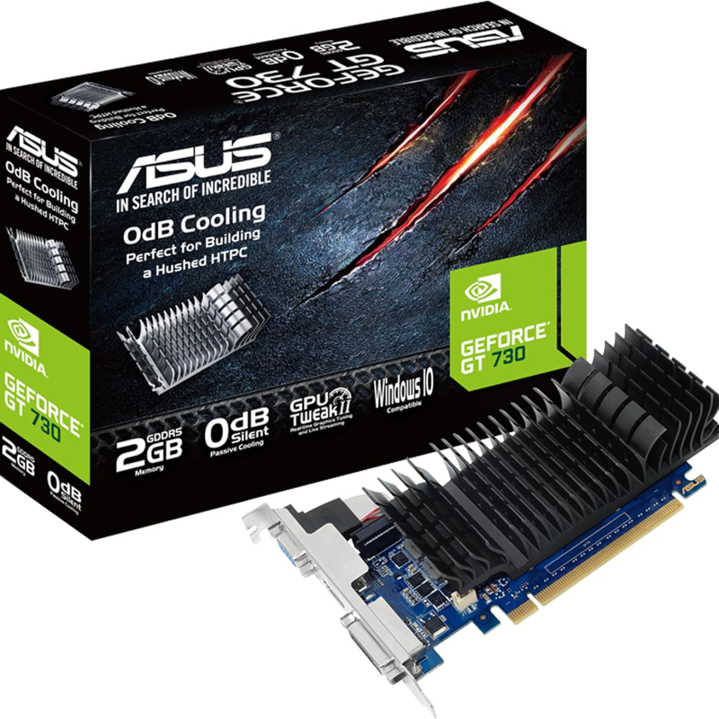 Tarjeta de Video ASUS GeForce GT 730 2GB GDDR5 Silent PCIe