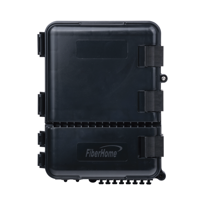 Caja de Distribución Fibra Óptica 24 Empalmes 8 SC APC Exterior IP55 Fiberhome