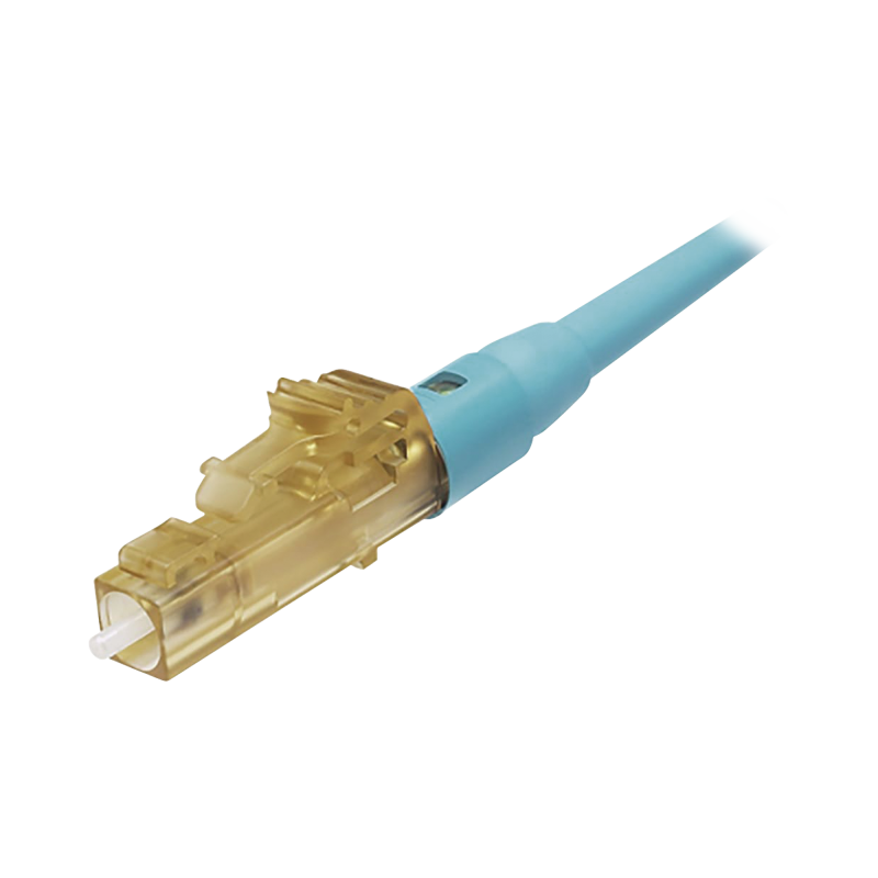 Conector Fibra Óptica LC Simplex OM3 OM4 Prepulido Aqua OptiCam Panduit
