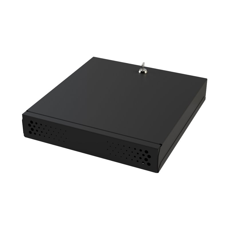 Gabinete Metálico Compacto para DVR NVR con Seguridad
