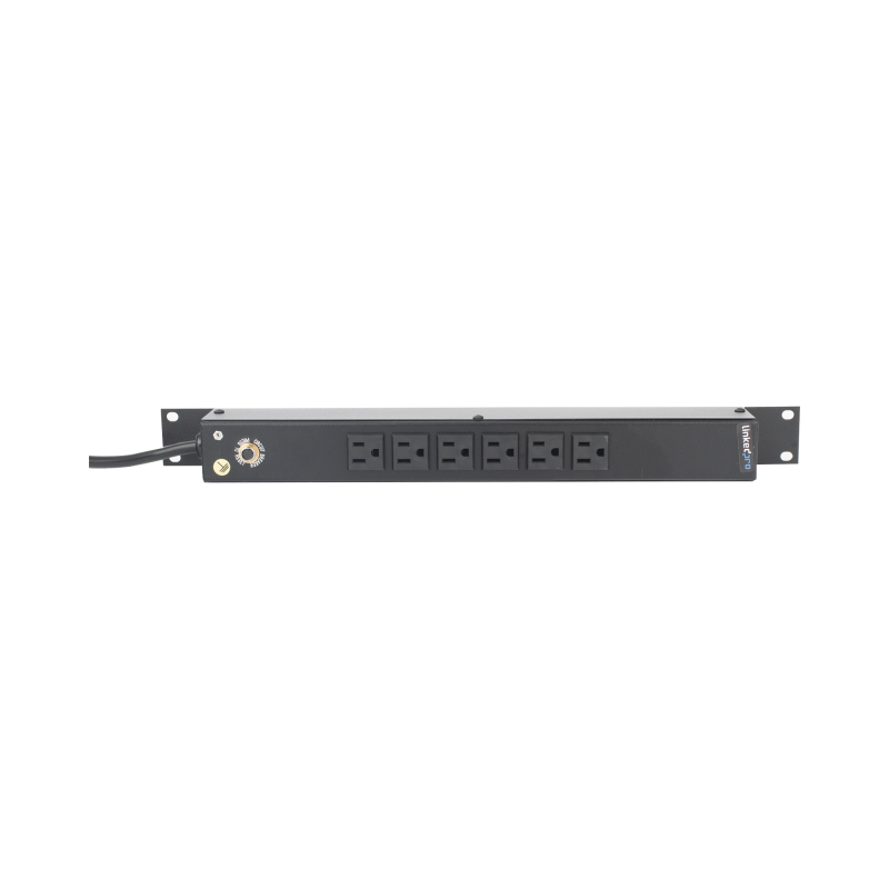 PDU Horizontal LinkedPro HTCM1U6C 6 Contactos NEMA 1U Rack 19"