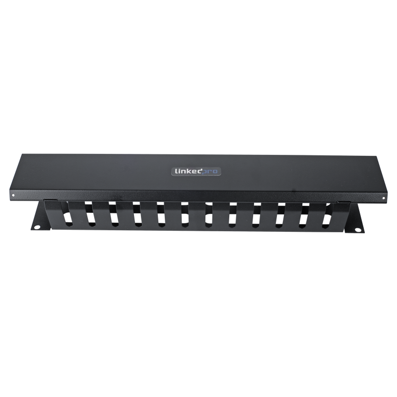 Organizador Horizontal 2U Metálico para Rack 19