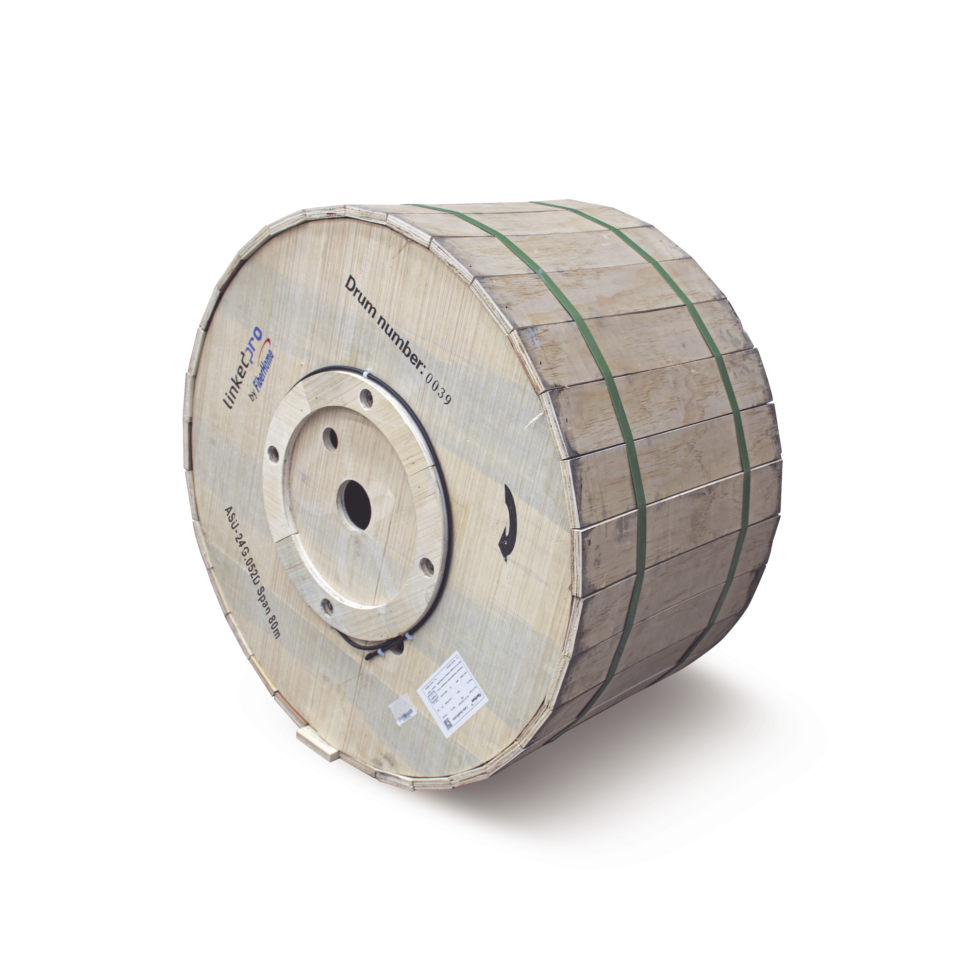 Fibra Óptica Mini ADSS Monomodo 24 Hilos G.652D Span 80 Exterior 4KM LinkedPro
