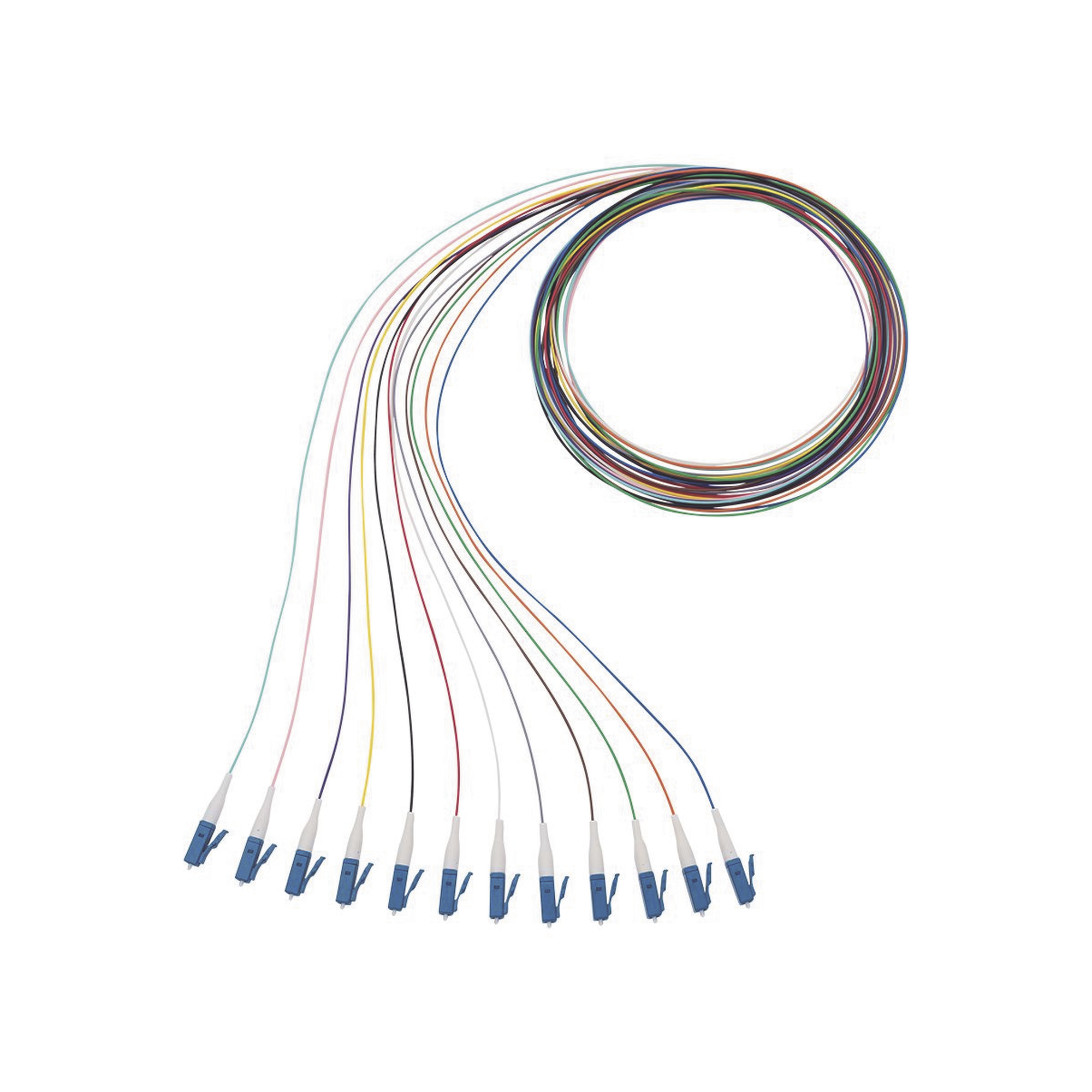 Kit de 12 Pigtails LC Monomodo OS2 1 Metro Panduit
