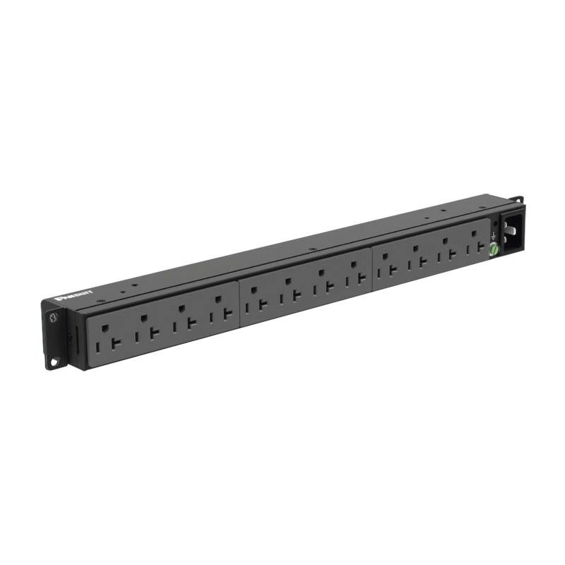 PDU Horizontal Panduit P12B19M 12 Contactos NEMA 5-20R 1U Rack 19"
