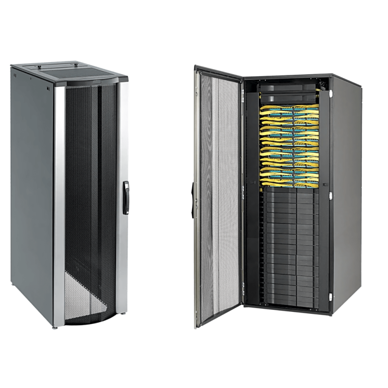 Gabinete Rack ProLine 42U Alta Densidad con Gestión de Cableado