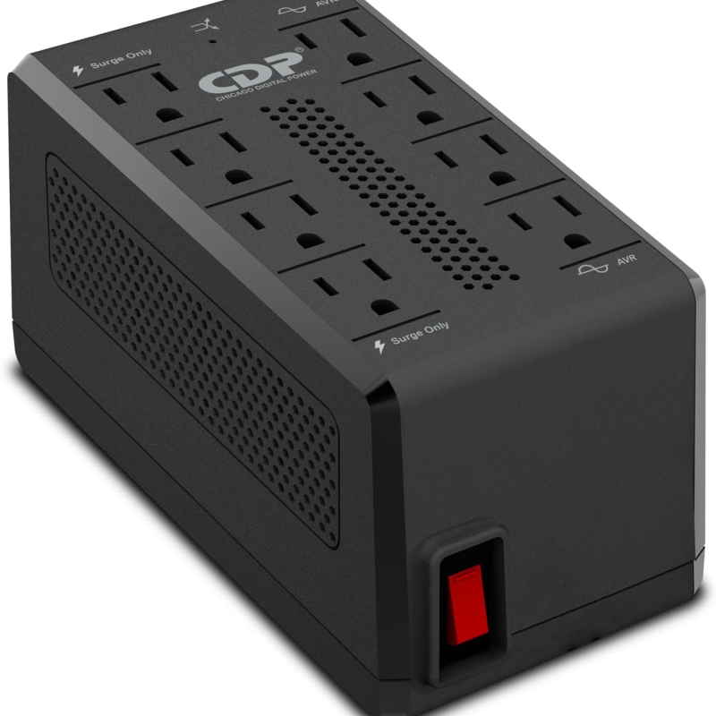 REGULADOR DE VOLTAJE CDP R-AVR1408 1410VA 700W AVR NEGRO