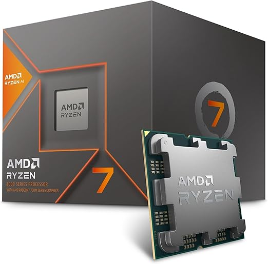 Procesador AMD Ryzen 7 8700F 8 Núcleos AM5 con Ventilador