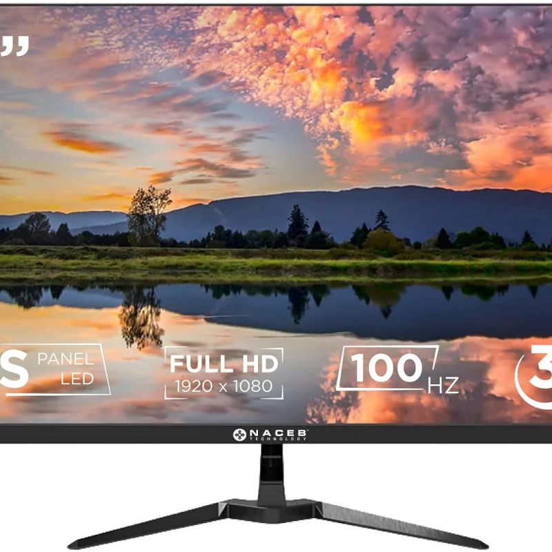 Monitor LED 27" IPS Full HD 100Hz con HDMI y VGA Naceb