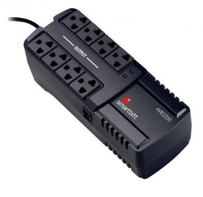 REGULADOR SMARTBITT SBAVR2200 2200 VA 1100W NEGRO