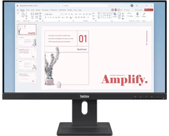 Monitor Lenovo ThinkVision E24-40 23.8" IPS Full HD 100Hz con Bocinas Lenovo